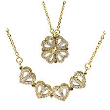 Collar Trébol de Corazones