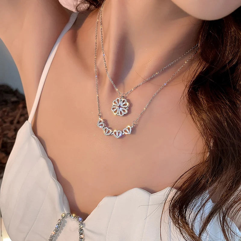 Collar Trébol de Corazones