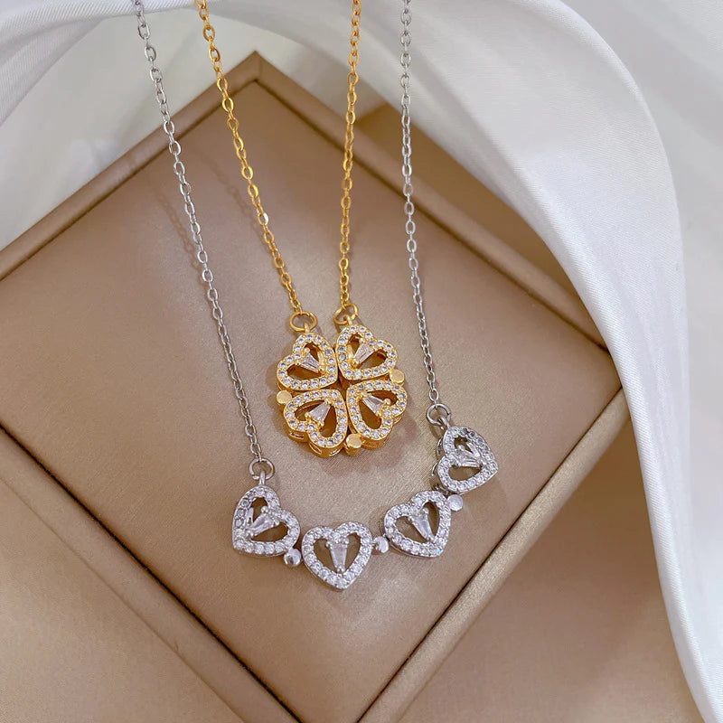 Collar Trébol de Corazones